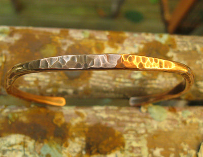 Hammered Cuff Bracelet: watch me making one in a time lapse video