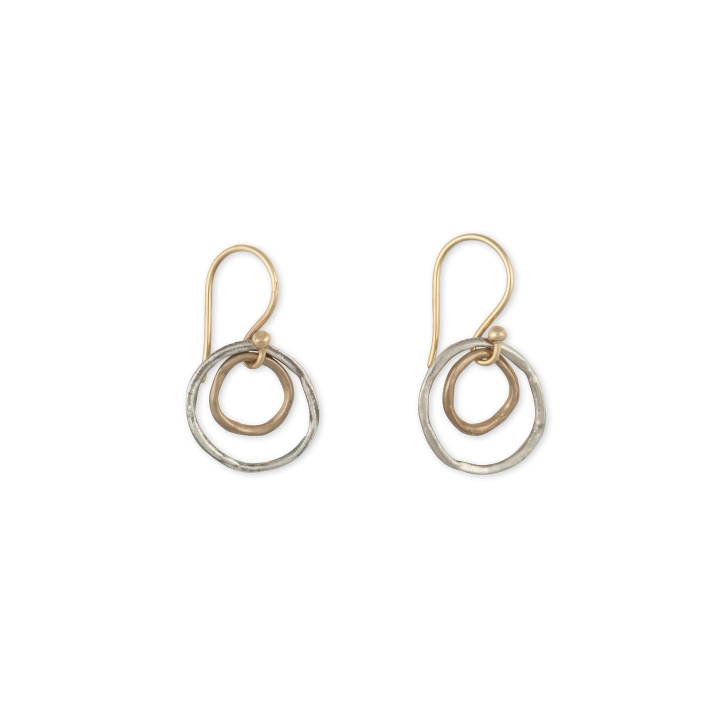 Eco-Conscious-Sterling-Silver-Bronze-Hoop-Earring