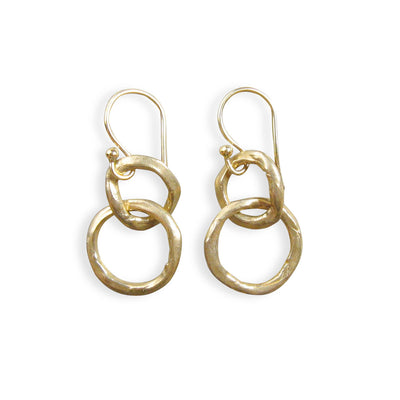 Bronze-Earrings-Hoops-Dangle-Rustic