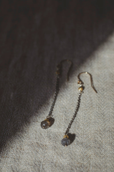 Mystic Chain Drop Earrings | Silver