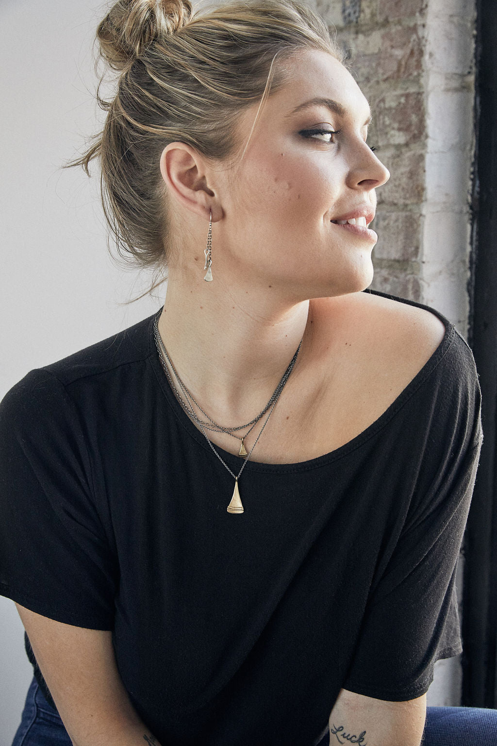 Rhea Earrings | Bronze