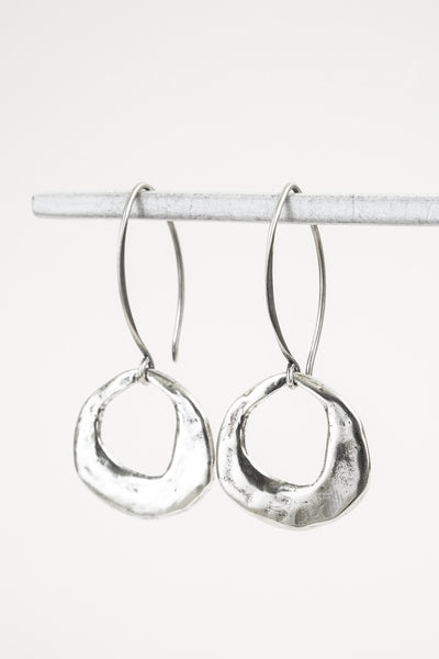 Ancient Crescent Earrings | Silver