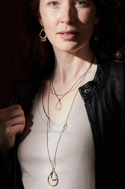 Aurora Necklace | Silver & Bronze