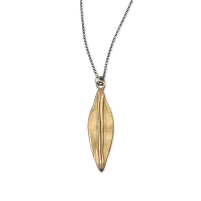 Kristen Mara hand carved marquis pendant necklace