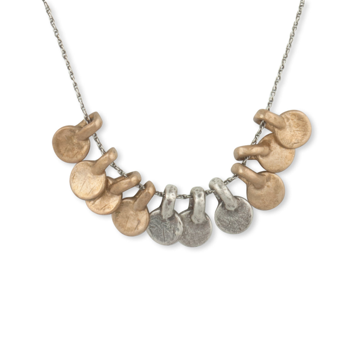 Charms-Bronze-Oxidized-Sterling-Silver-Necklace