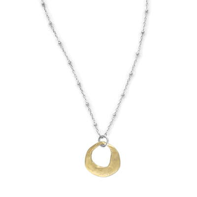 Kristen Mara Ancient Crescent Necklace with bronze or sterling silver pendant