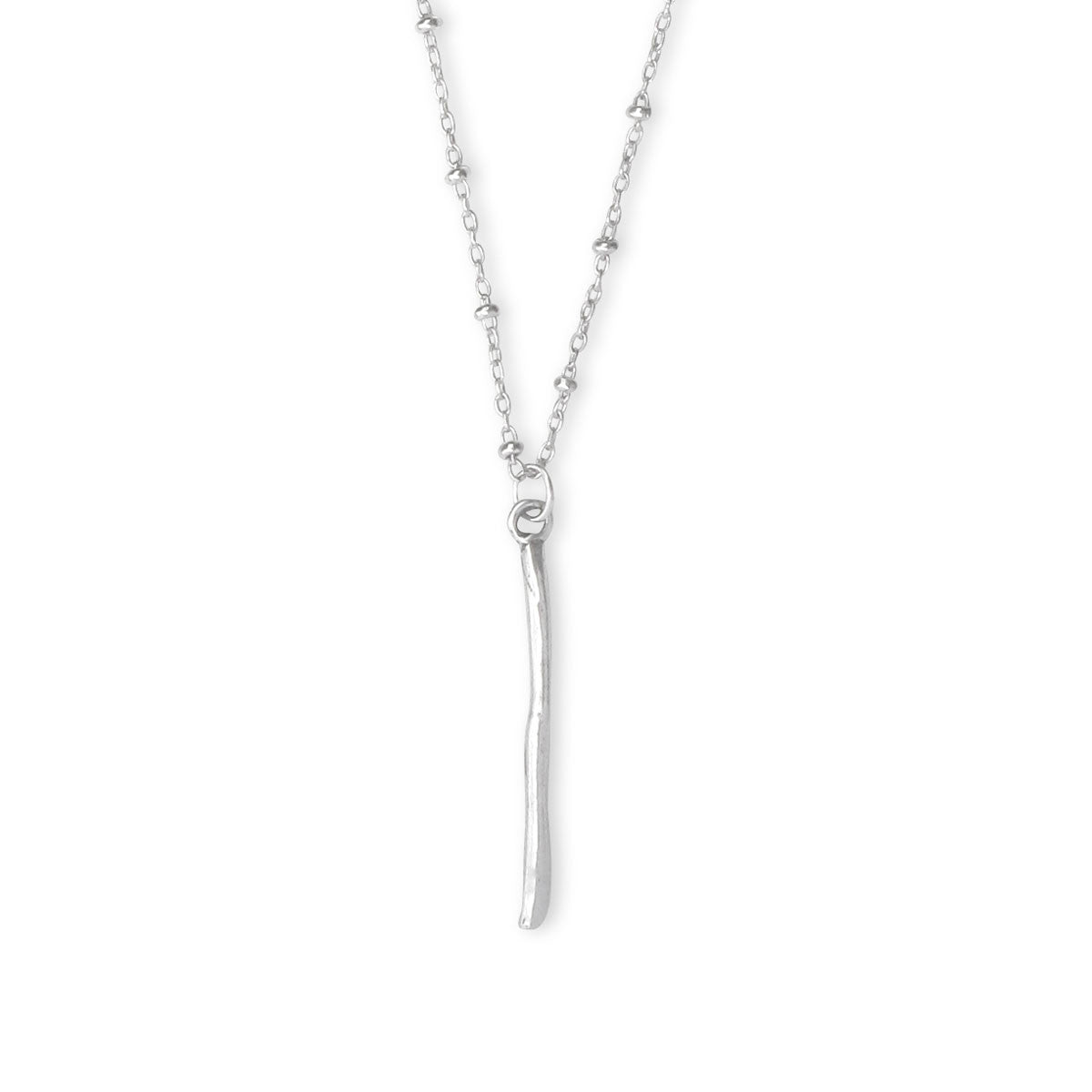 Bar_Drop_Wavy_Necklace_Sterling_Silver_rustic_long_layering