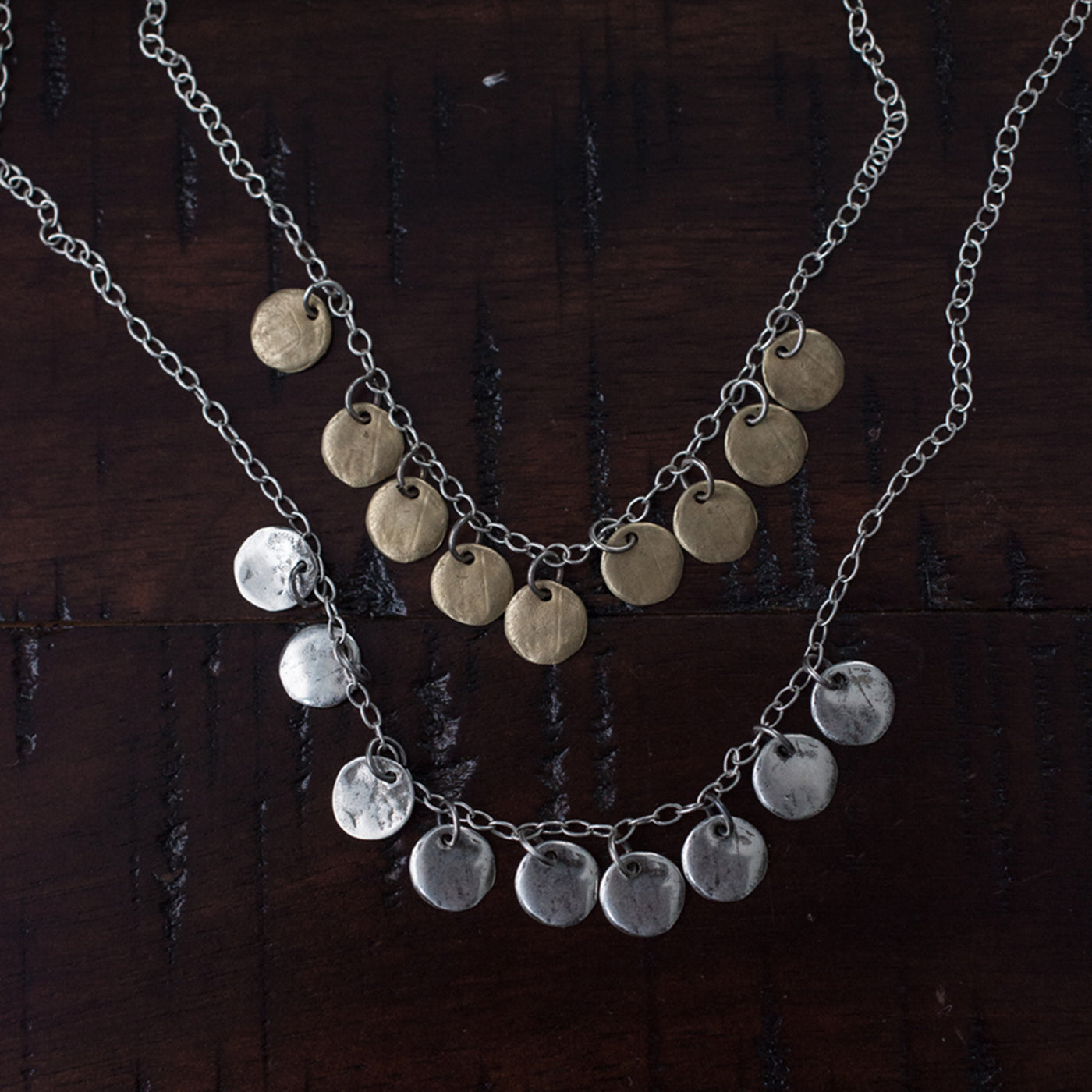 disc-charm-necklace-layering-casual-rustic-kristen-mara