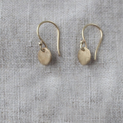 disc-earrings-drop-small-dainty-silver-bronze-lightweight-hand-crafted