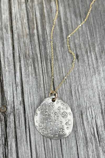 Limited Edition Wildflower Necklace | Silver & Mixed Metal Chain