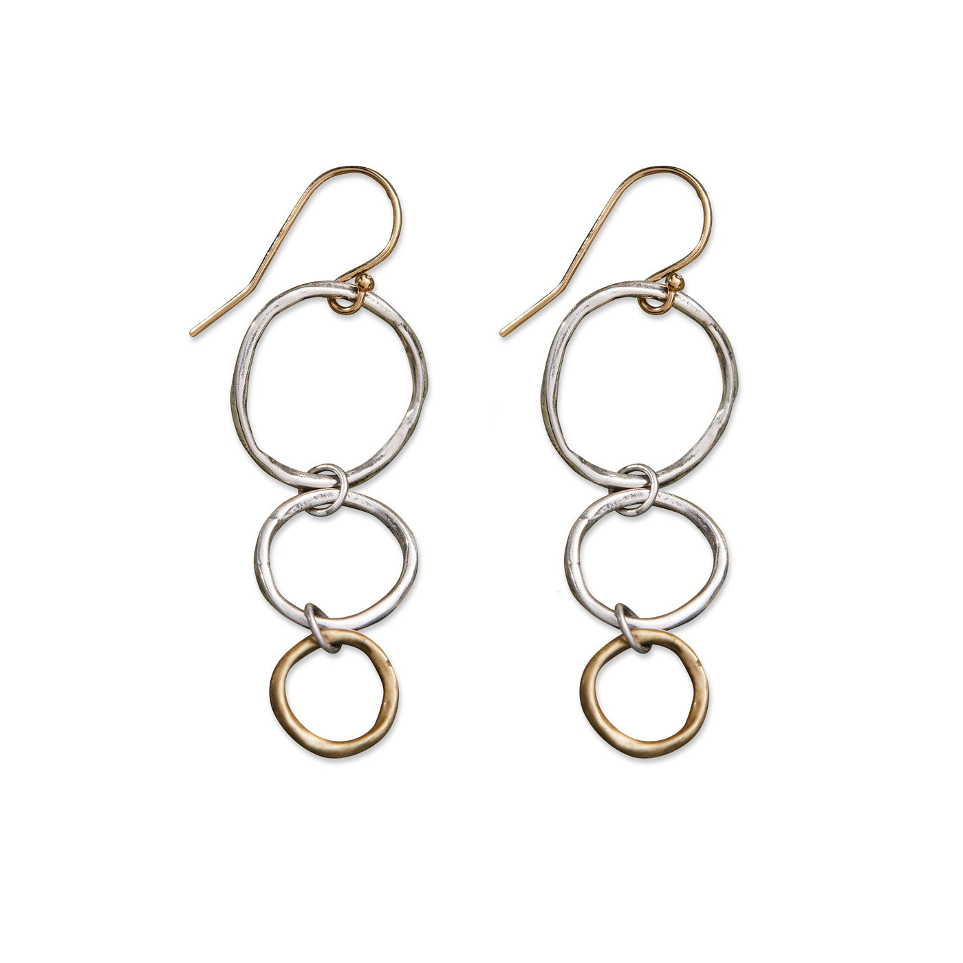 Eternal Sunshine Earrings | Silver and Bronze